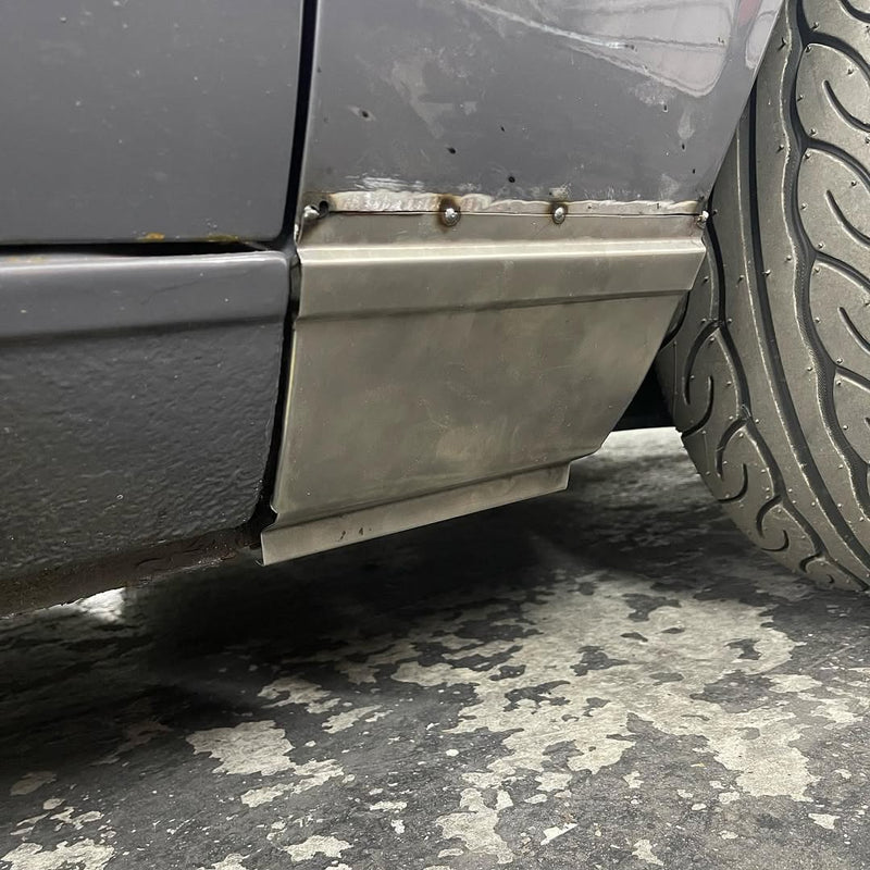 completed body repair and fabrication work on vehicle sill panel