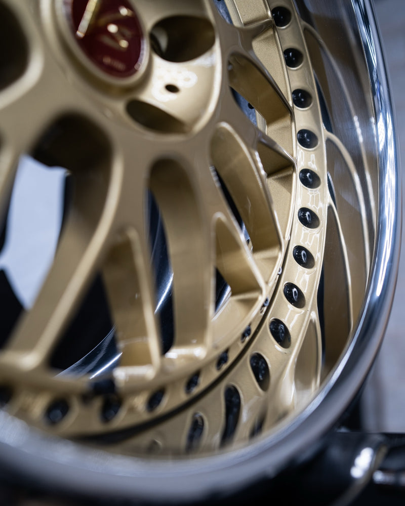 custom split wheel refurbishment with detailed alloy face