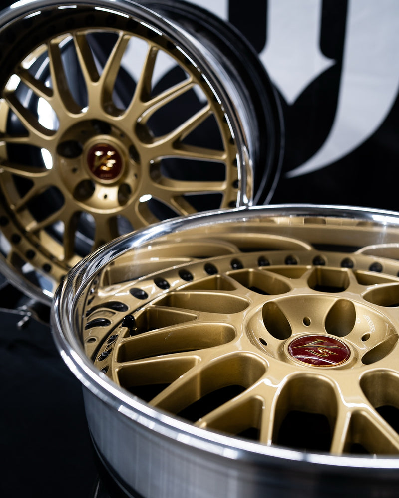 high end split wheel polishing with deep gloss alloy finish